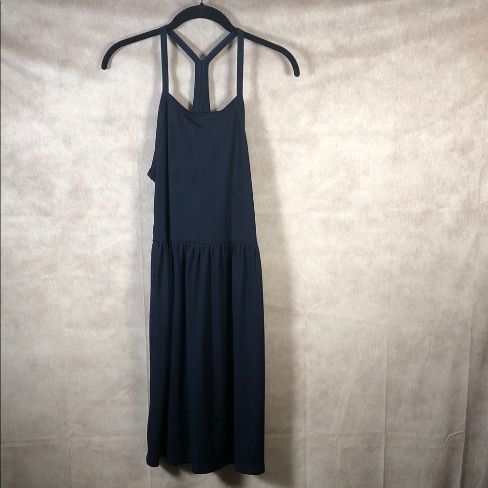 Vero Moda‎ Dark Blue Ribbed Strappy Mini Dress